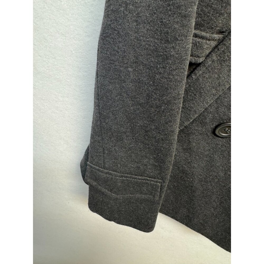 Jou Jou Womens Gray Double-Breasted Peacoat With Button Details Medium - Picture 5 of 8